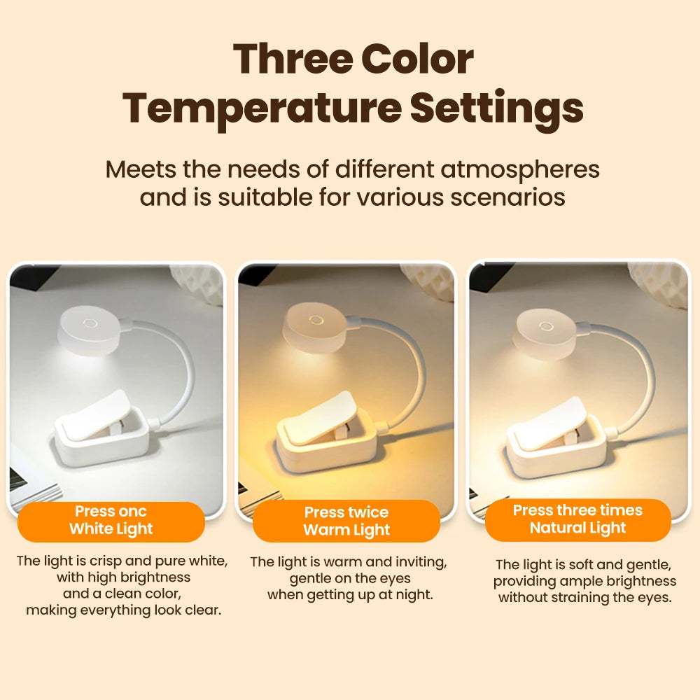Zaply Clip On Reading Light